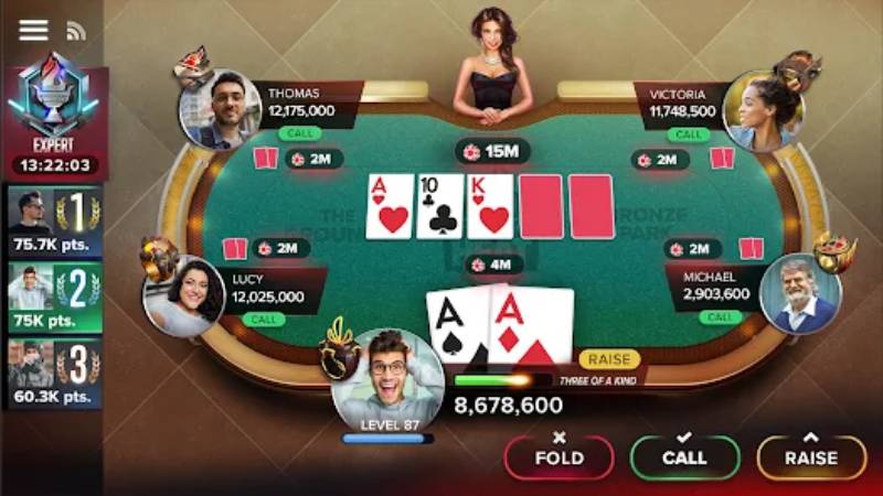 Chiến thuật cơ bản poker Texas Hold'em online live