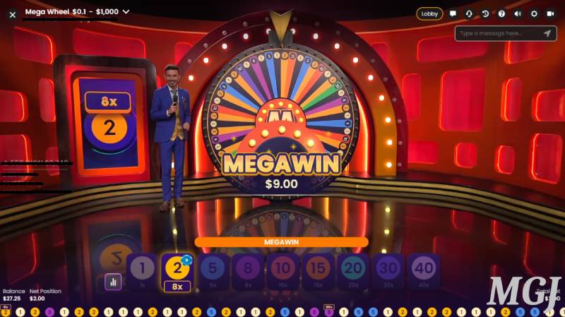 Quản lý cược khi chơi Mega Wheel