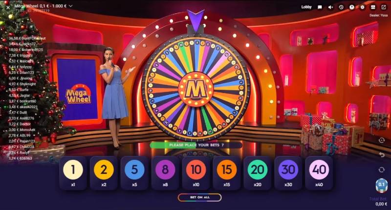 Tỷ lệ nhân tiền thưởng của Mega Wheel